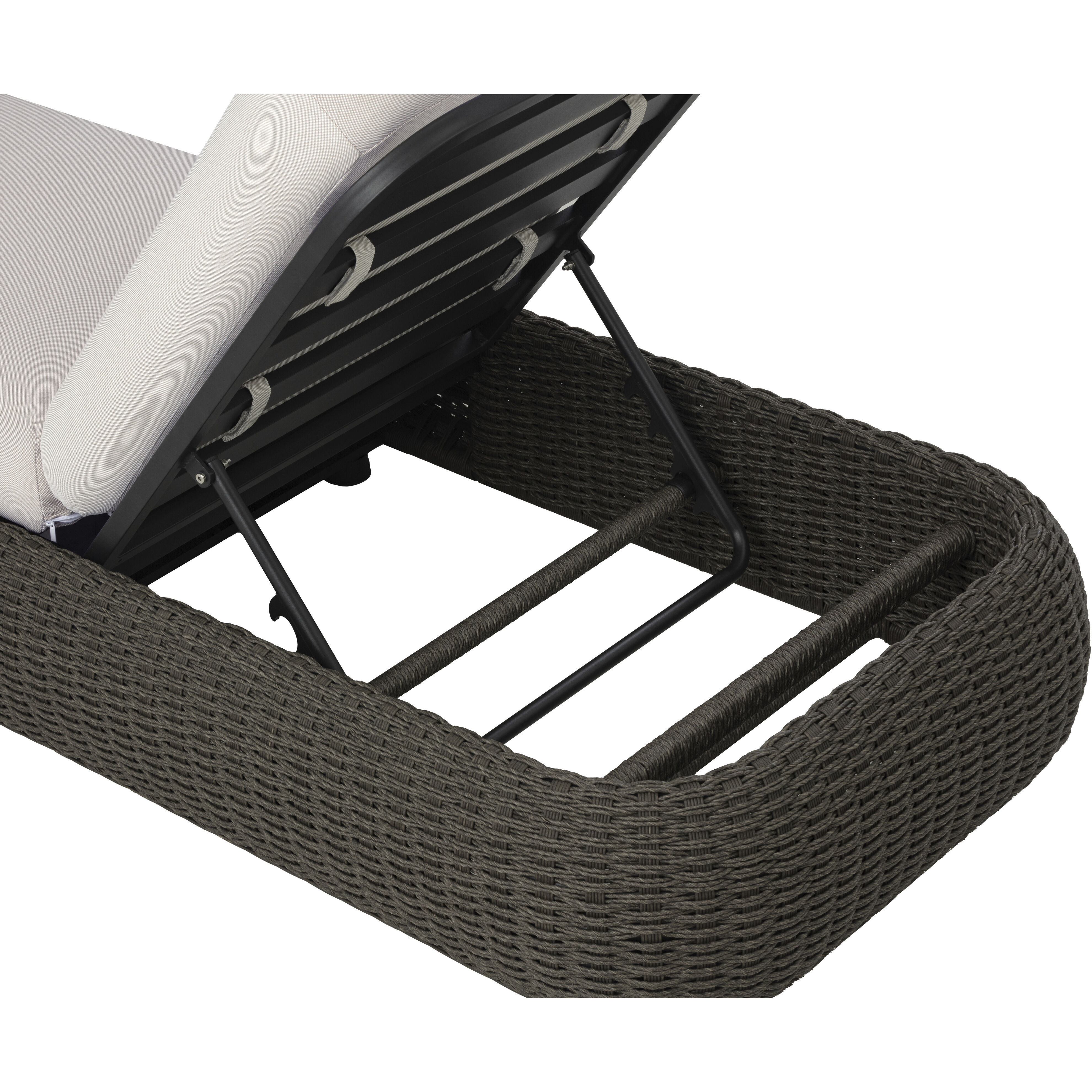 Barcelona Grey / Palazzo Cream Outdoor Lounger